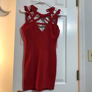 Red Mini Cocktail Dress